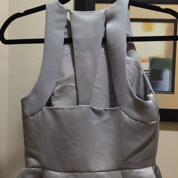 Sleeveless Round Neck Satin Faille W/ Back - Picture 2 of 11